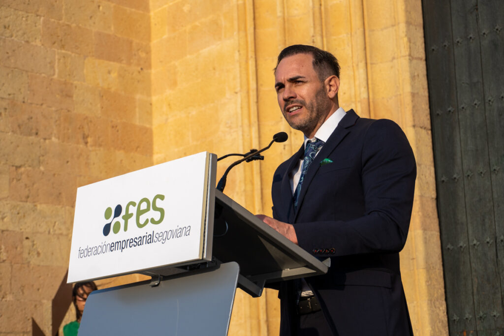 Alberto en su discurso 